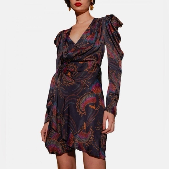 FARM RIO Toucans Mini Wrap  Dress - Picture 4 of 11